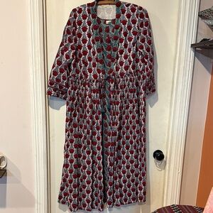 Two Indian block printed cotton dresses: Medium.